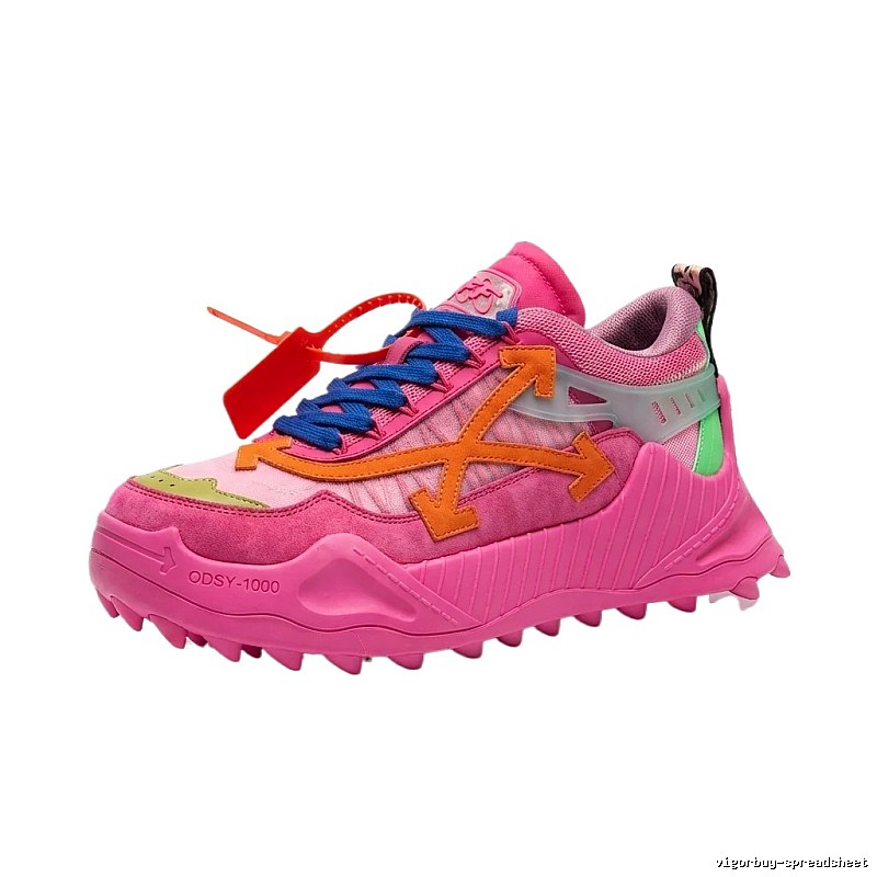 Off-White Pink Trendy Sports Shoes