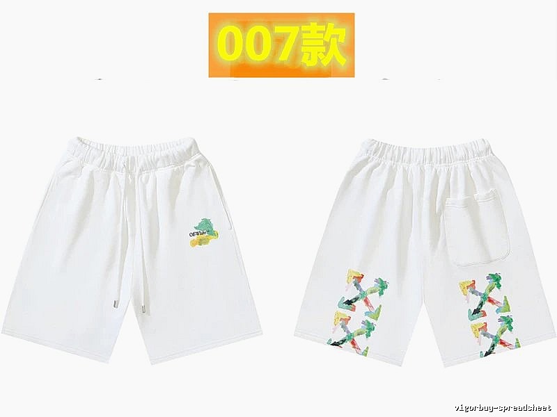 Off-White Style 007 Trendy White Shorts
