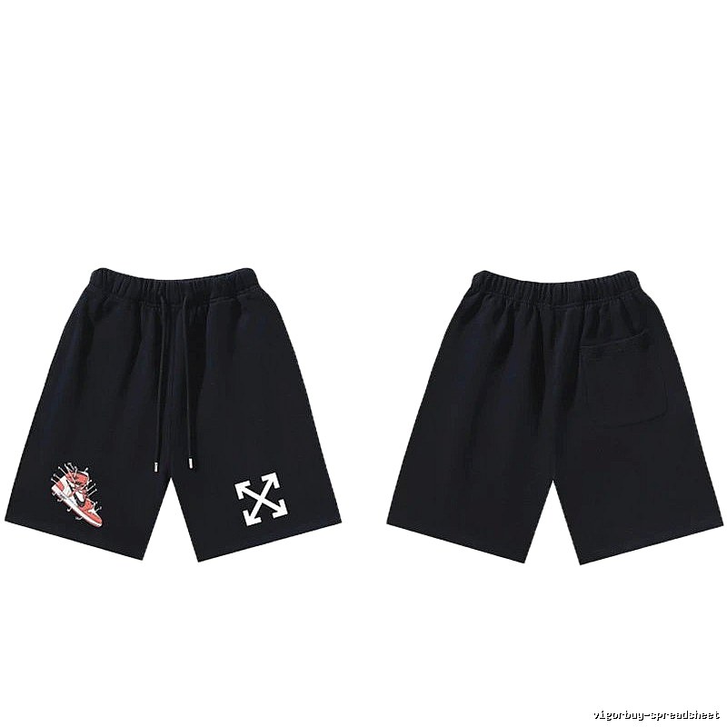 Off-White Style 013 Trendy Cool Black Shorts