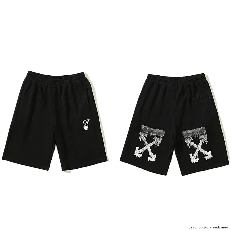 Off-White trendy and cool style black shorts