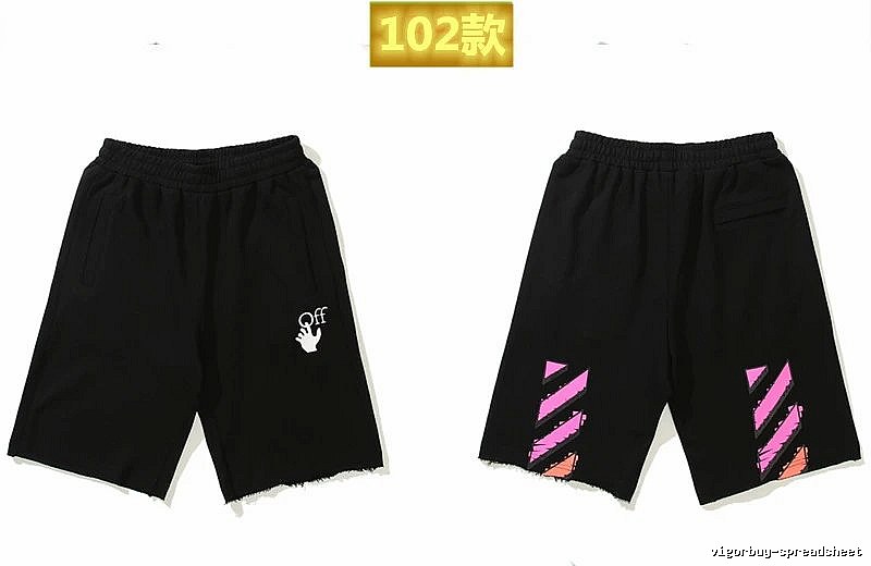 Off-White trendy and cool style black shorts