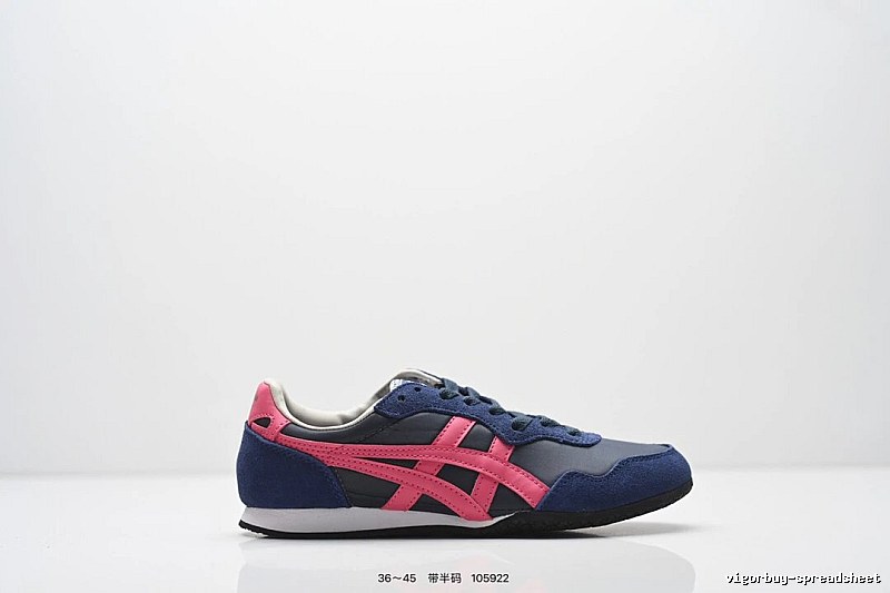 Onitsuka Tiger retro-style blue and pink sports shoes