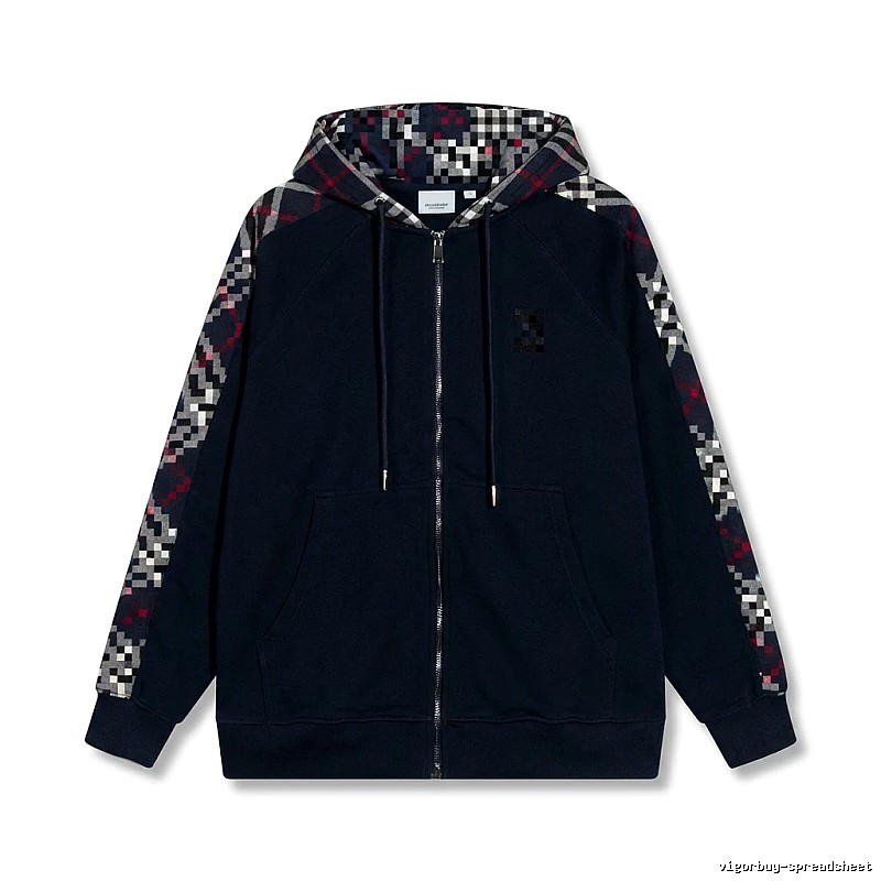 Other checkered patchwork style hoodie