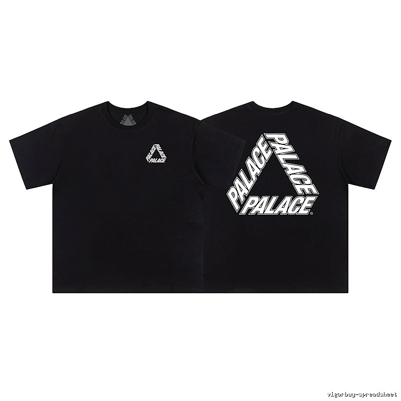 Palace Classic Triangular Street Style Black T-Shirt