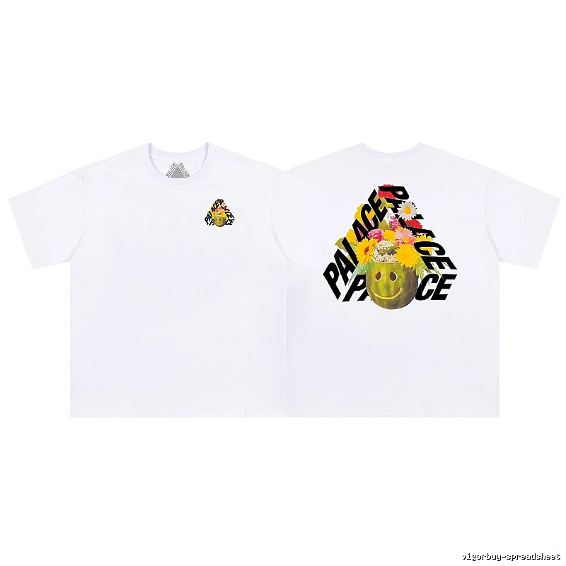 Palace Floral Smiley Street Style White T-Shirt