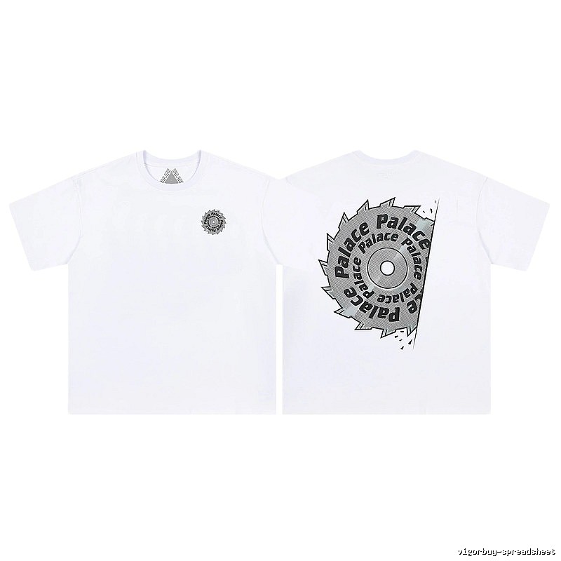 Palace Saw Blade Printed Street-style White T-Shirt