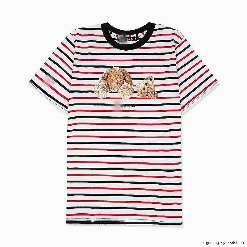 Palm Angels Lightweight Bear graphic T-shirt White Colorful Bear for Trend Styling