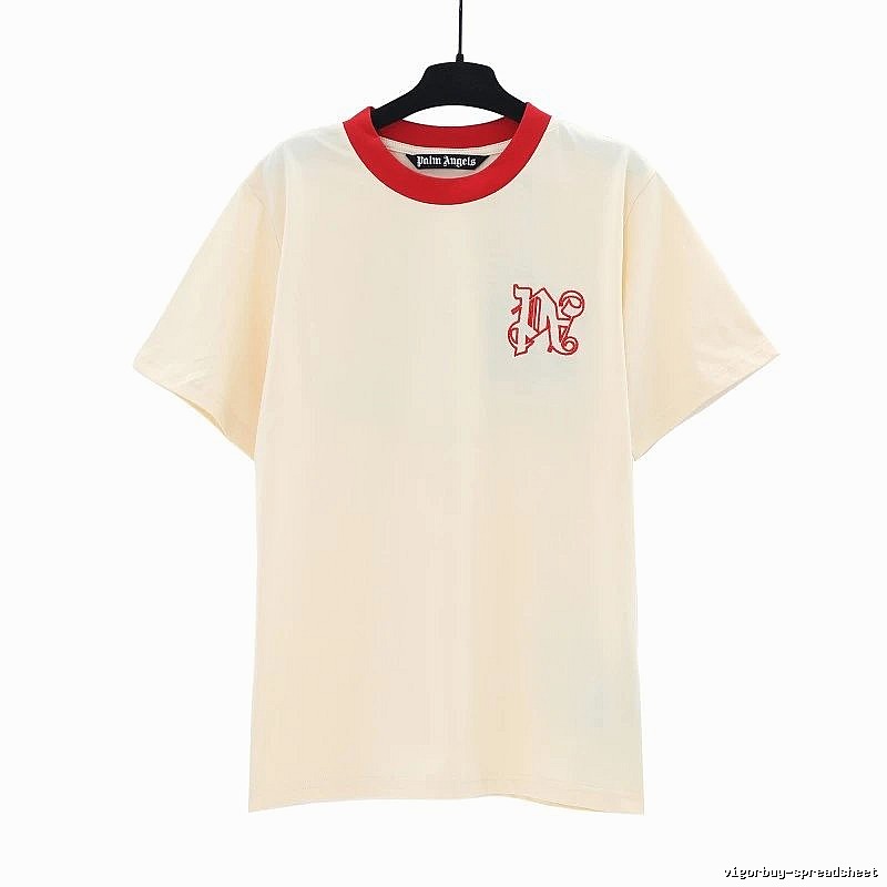 Palm Angels Resort Logo T-shirt White Palm Tree for Travel Looks