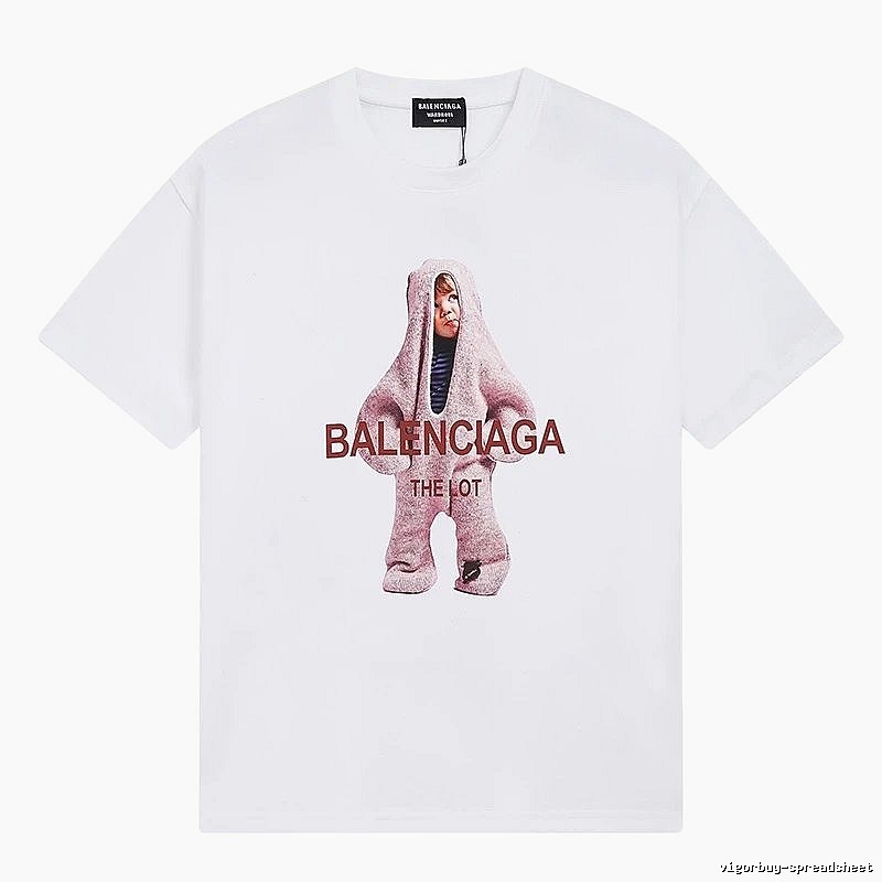 Parisian-style printed white T-shirt