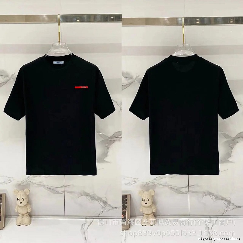 Prada Red Label Minimalist Black Short-sleeve T-shirt