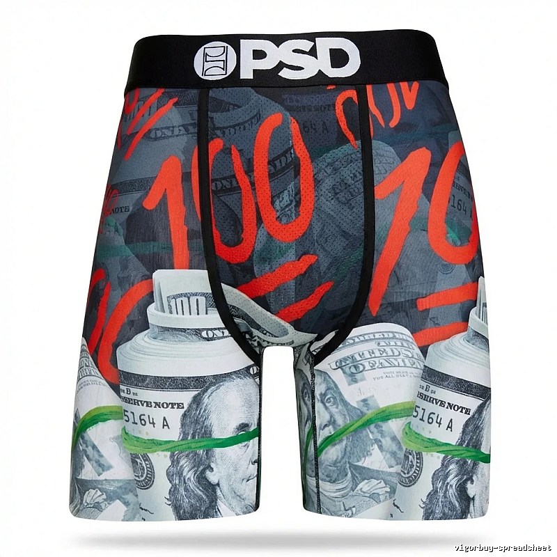 PSD graffiti-style printed underwear