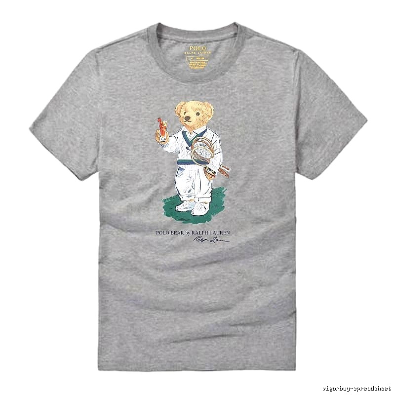 Ralph Lauren Bear Series Heather Grey T-shirt