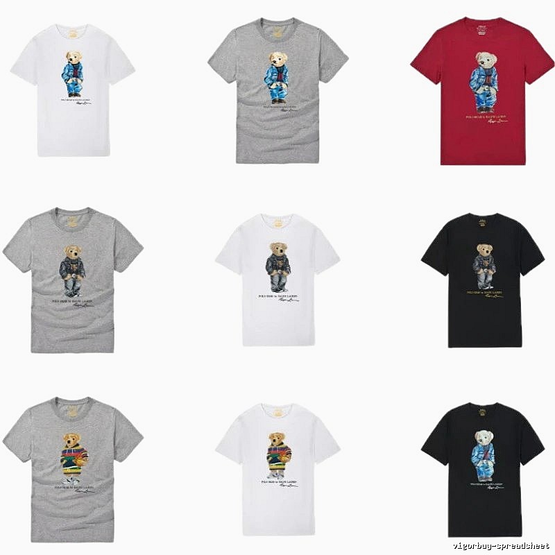 Ralph Lauren Bear Trend Brand Ash-Grey T-shirt