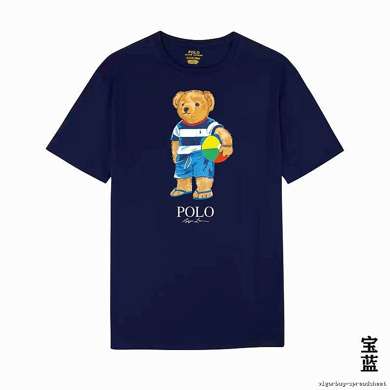 Ralph Lauren Bear Trend Brand Sapphire Blue T-shirt