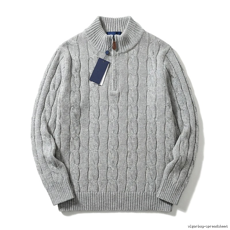 Ralph Lauren classic grey cable-knit sweater
