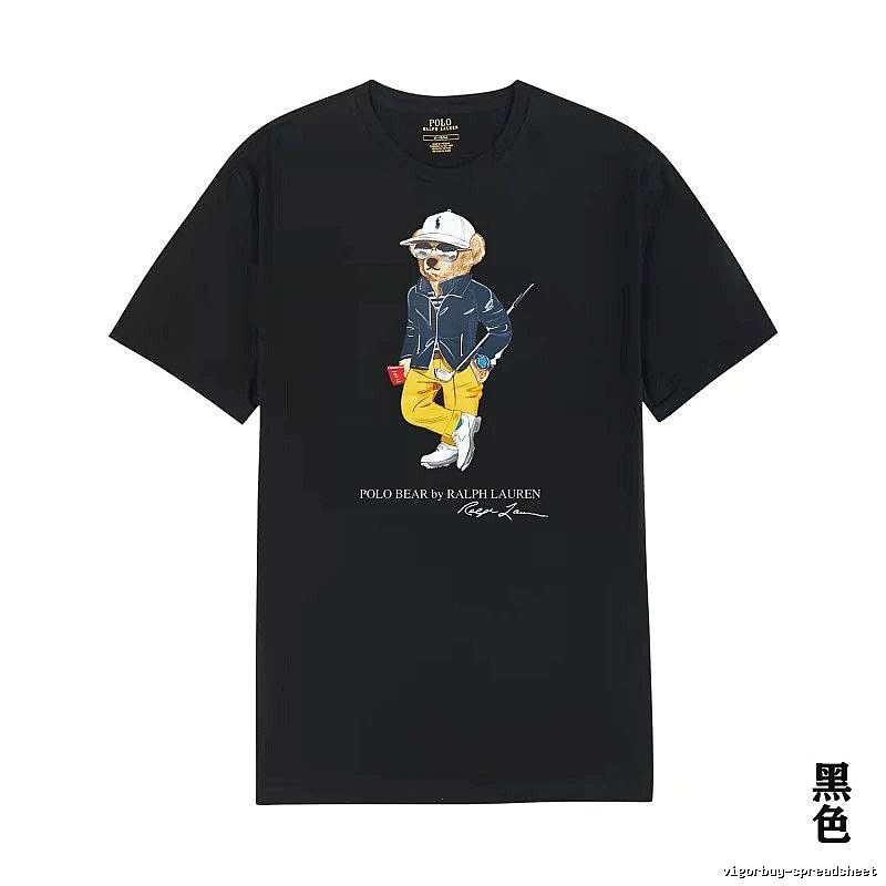 Ralph Lauren Polo Bear Trendy Cool Black T-shirt