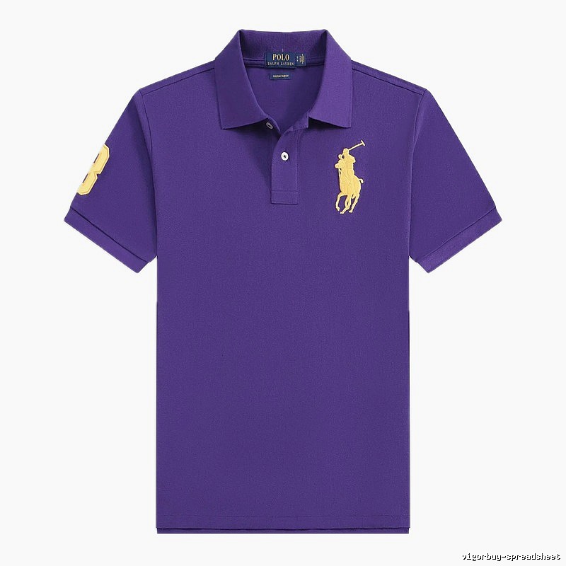 Ralph Lauren Polo Purple Classic Style Short-Sleeve