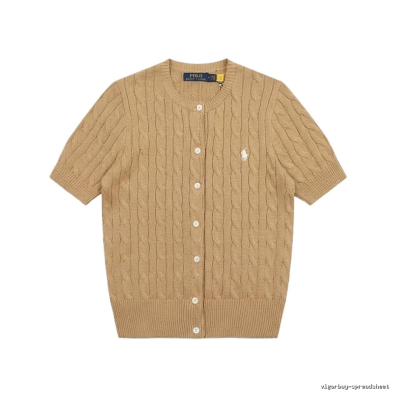 Ralph Lauren Polo Retro Brown Cardigan