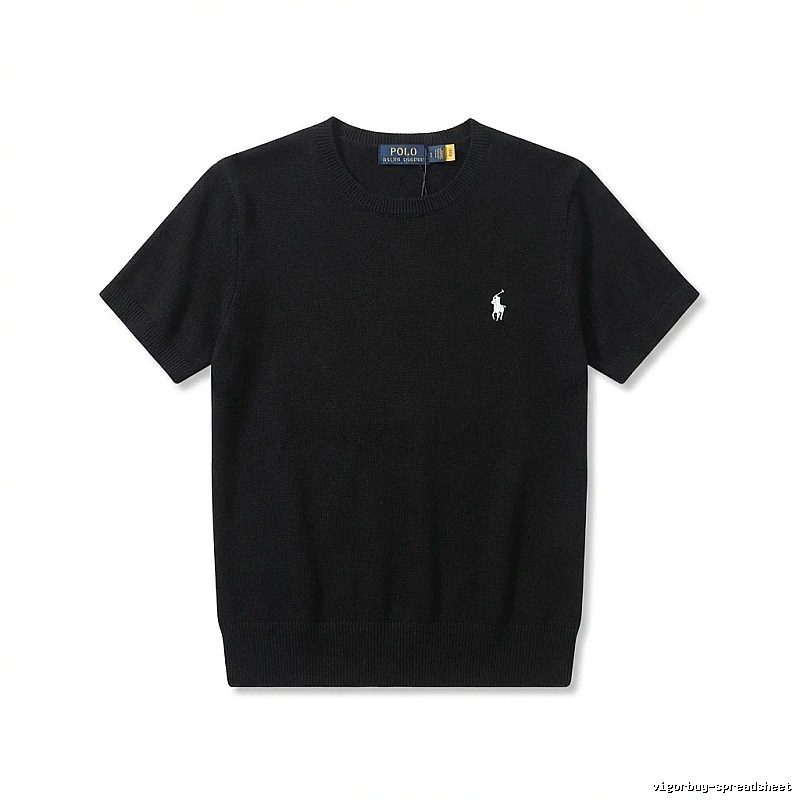 Ralph Lauren Polo series black short-sleeved shirts