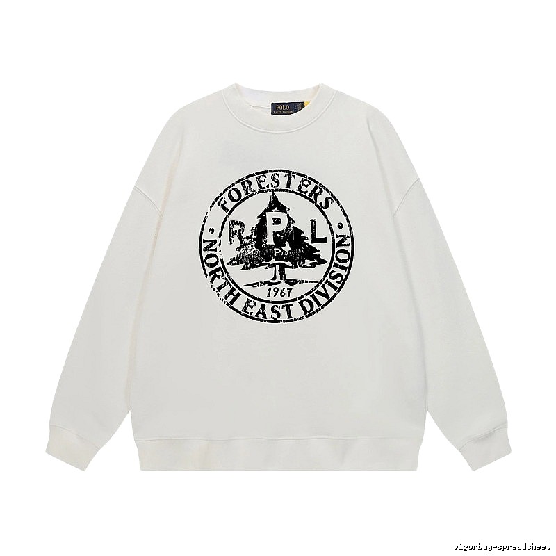 Ralph Lauren retro-style white sweatshirt