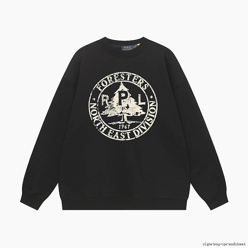 Ralph Lauren vintage-style black sweatshirt