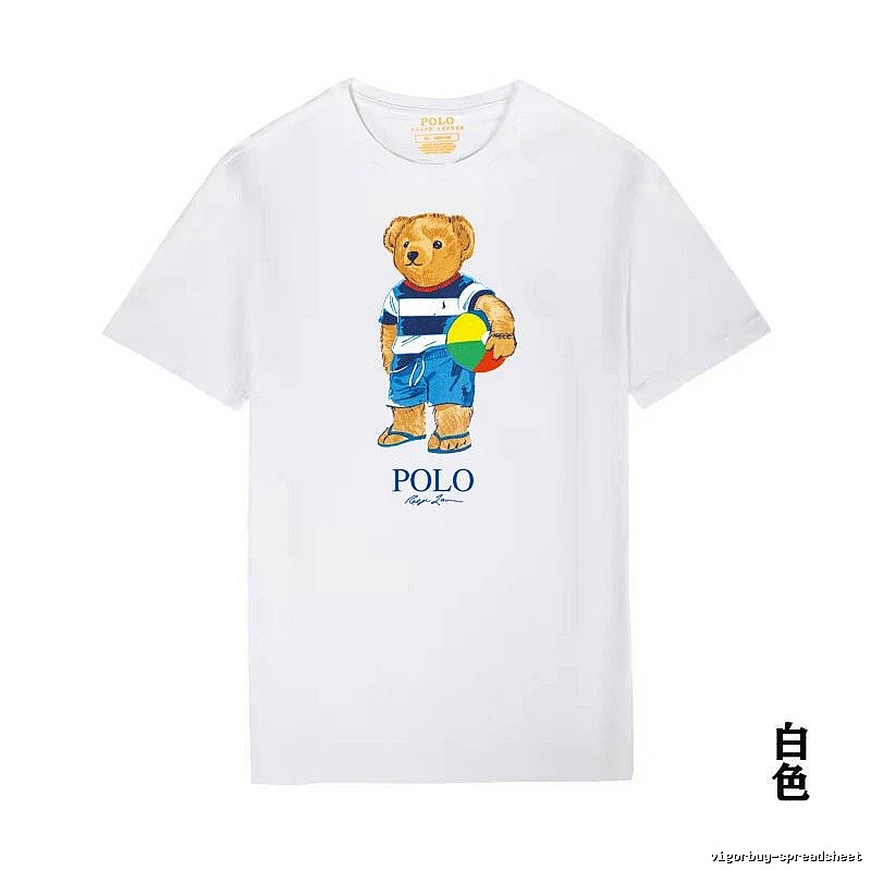 Ralph Lauren white T-shirt with teddy bear print