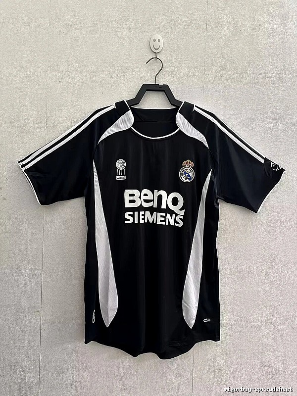 Real Madrid Lightweight Retro Teka soccer jersey White Retro Football for Trend Styling