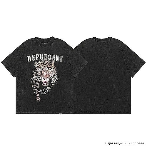 Represent Black Style 821 Owners Club T-Shirt Soft Neutral Logo