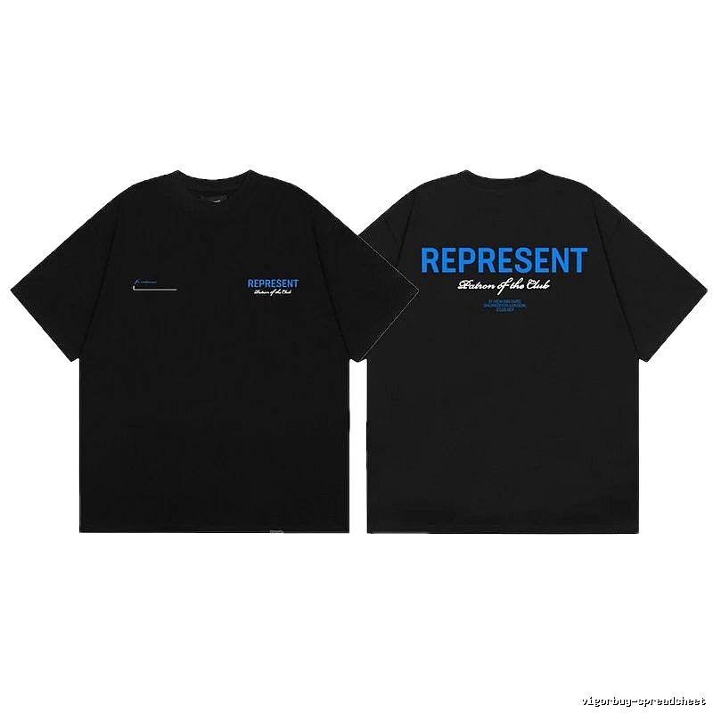 REPRESENT Club High Street Black T-Shirt