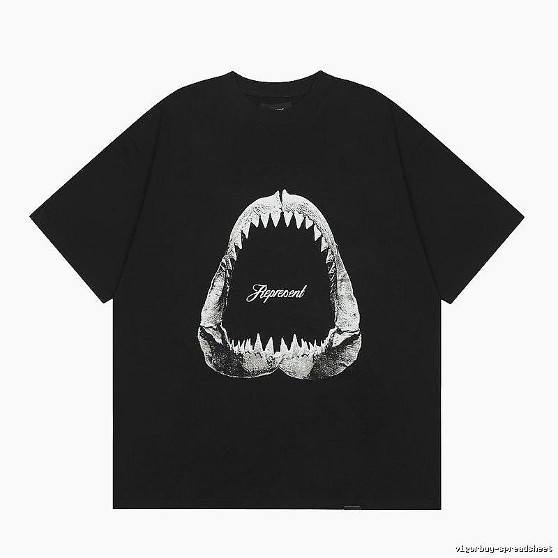 Represent Shark Jaw High Street Black Short Sleeve T-Shirt