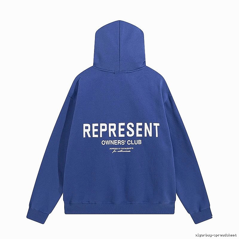 Represent Travel Owners Club hoodie Navy Large Represent with Modern Look