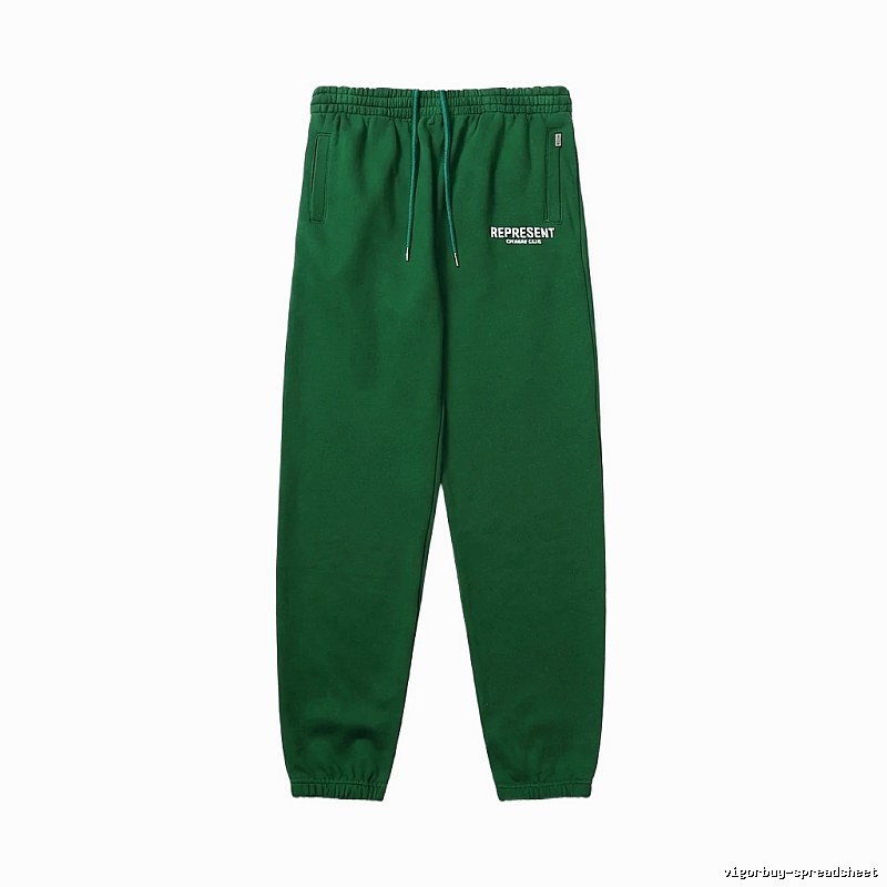 Represent Trendy Brand Casual Green Sweatpants