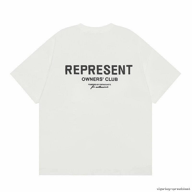 Represent White Style 801 Owners Club T-Shirt Color Pop Logo