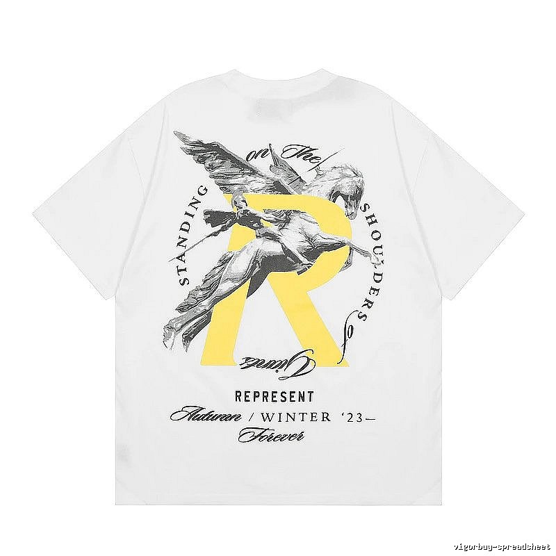 Represent White Style 857 Owners Club T-Shirt Statement Graphic Logo