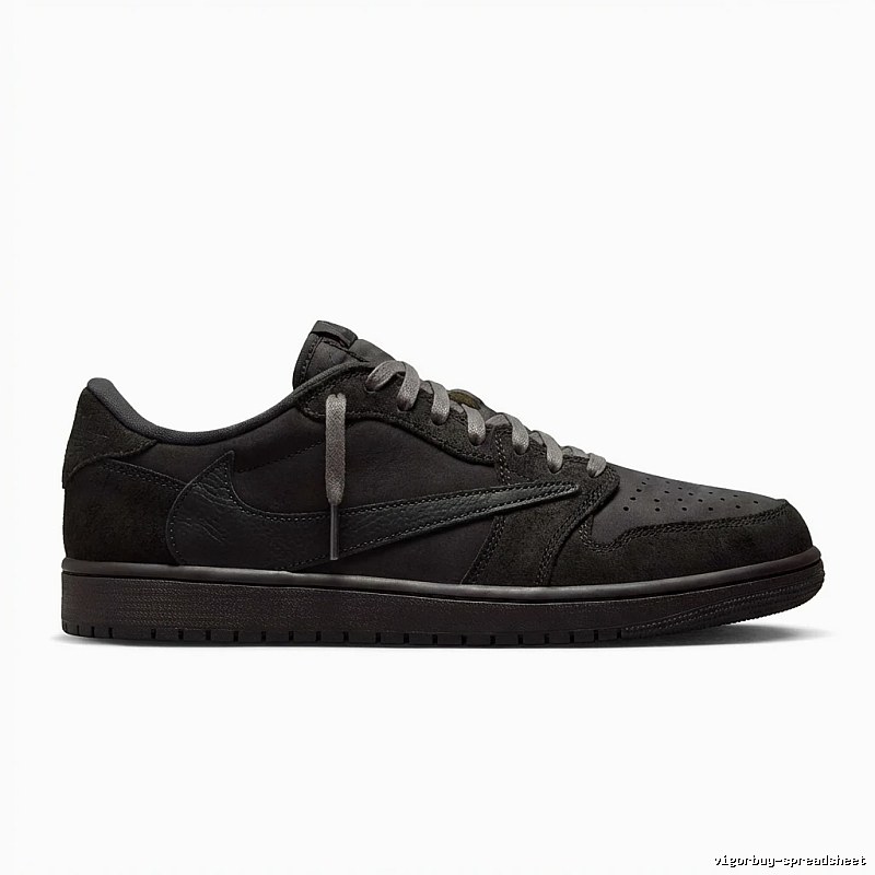 Retro-style black Jordan AJ1 shoes