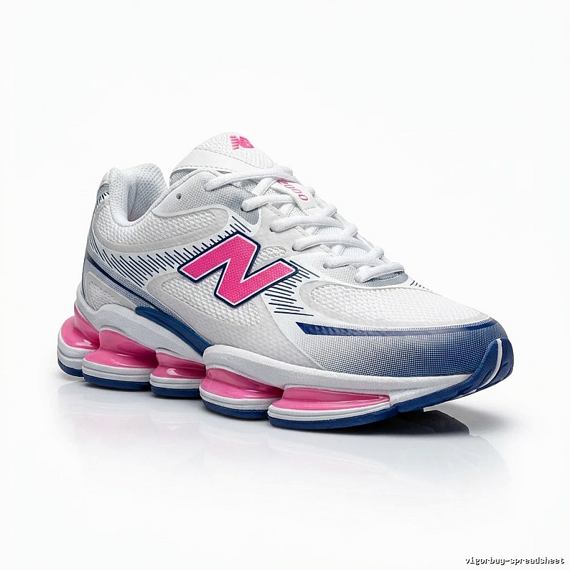 Retro-style gray and white sneakers of New Balance