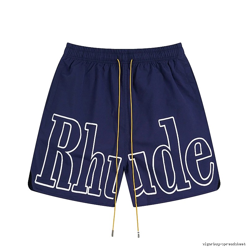 RHUDE Alphabet Wind Dark Blue Shorts