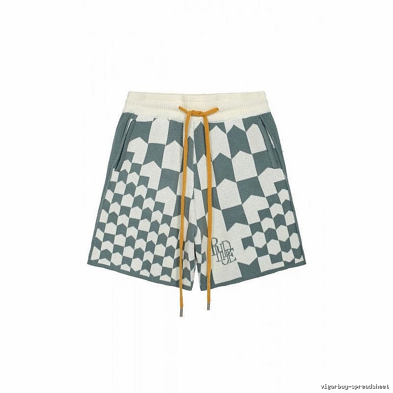 RHUDE Checkered Casual Shorts