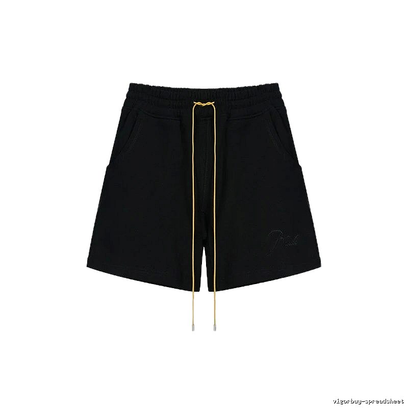 RHUDE minimalist black shorts