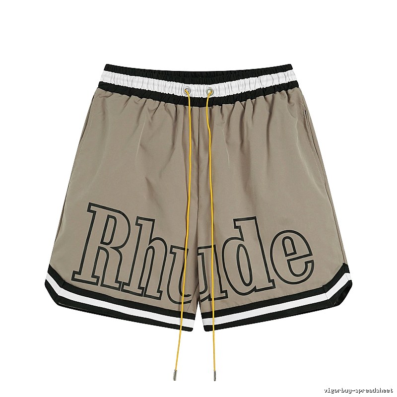 RHUDE sporty khaki shorts