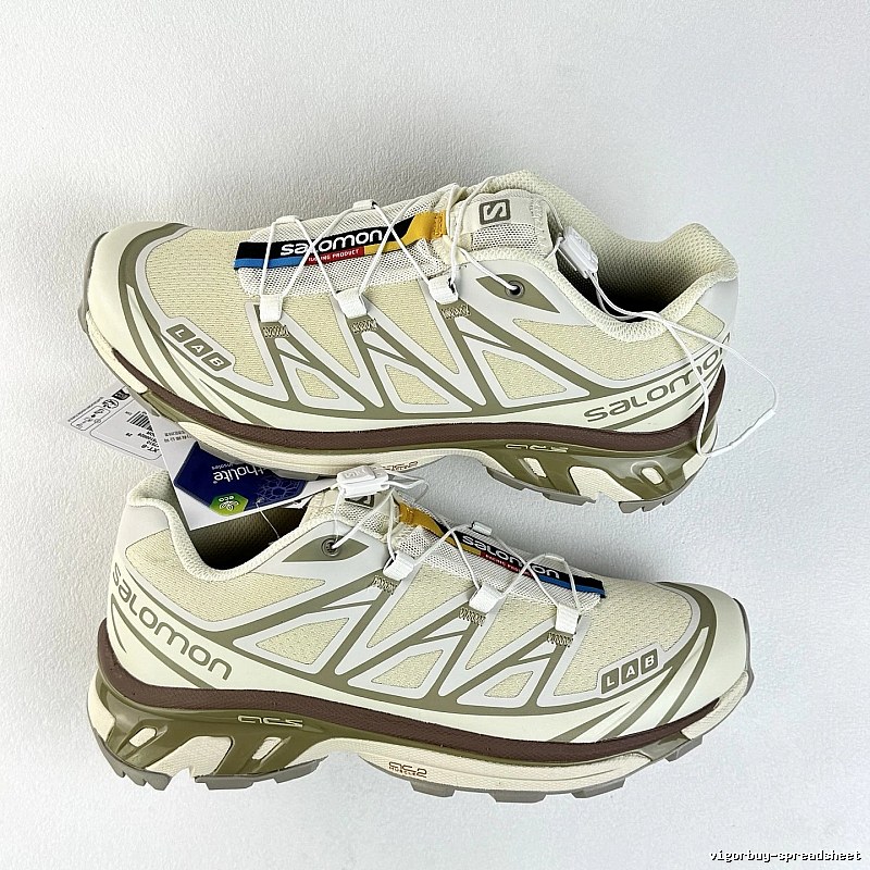 Salomon Beige Treaded Trail Sole Trail Sneakers