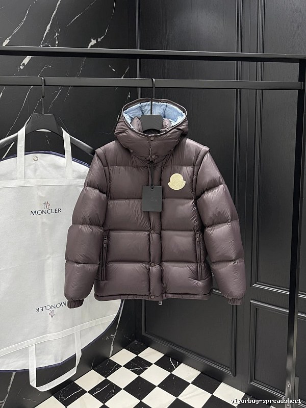 School Runs Kids Puffer Jacket by Moncler with Hooded Badge