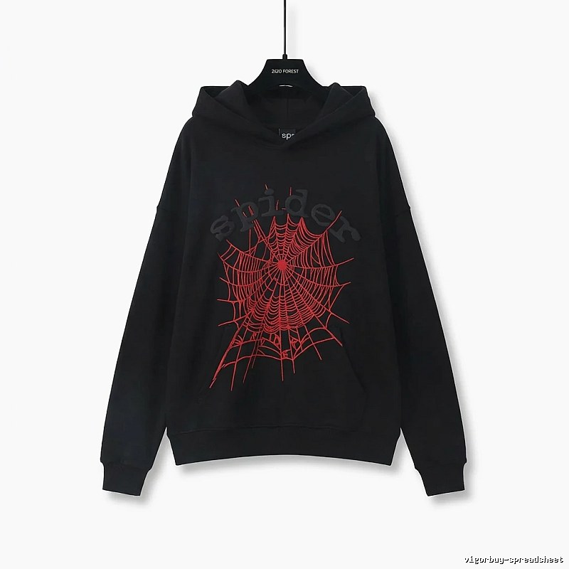 Sp5der cobweb - style black sweatshirt