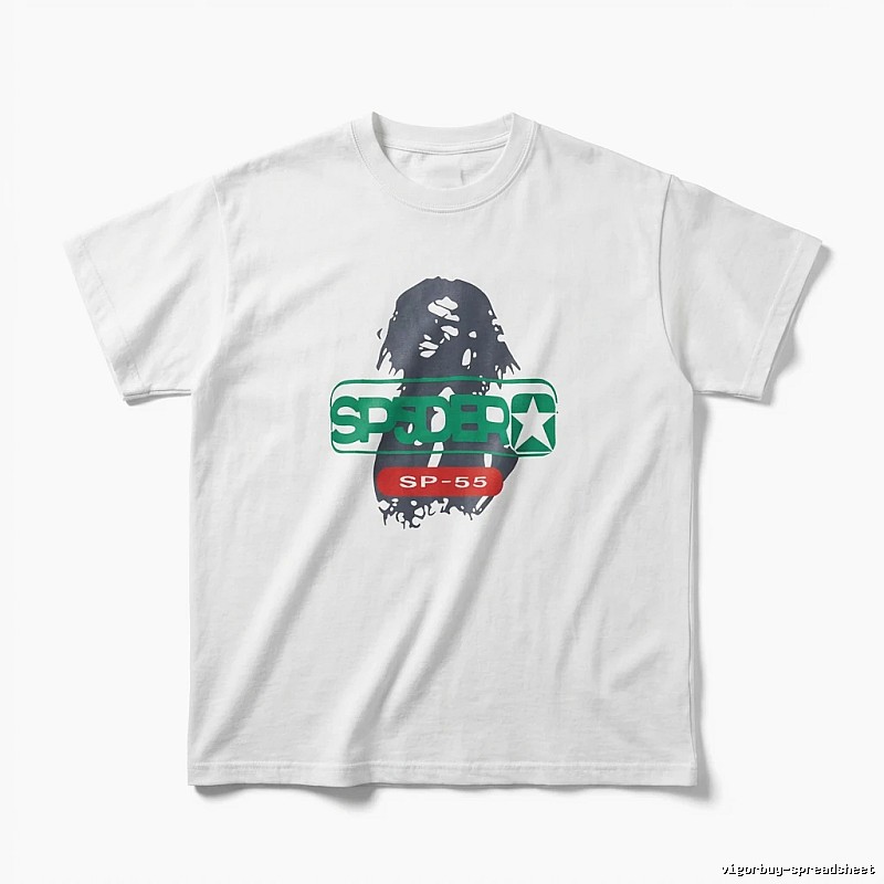 Sp5der Portrait Print Short-sleeved White T-shirt