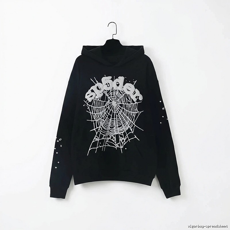 Sp5der Spider Print Black Sweatshirt