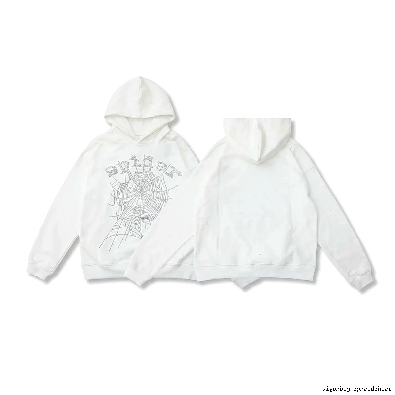 Sp5der Spider Series White Streetwear Sweatshirt