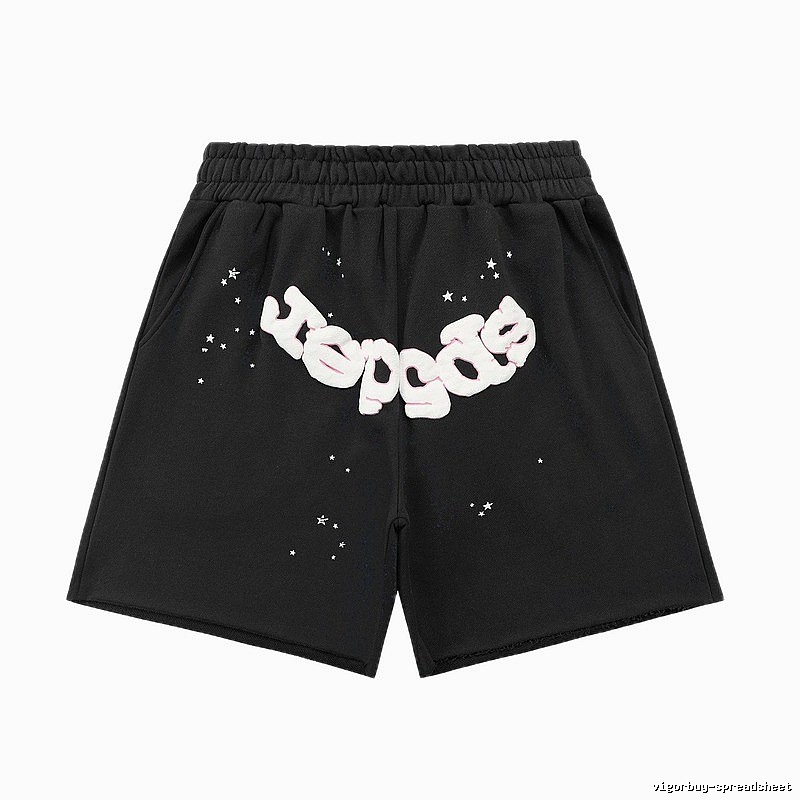 Sp5der star print wind shorts
