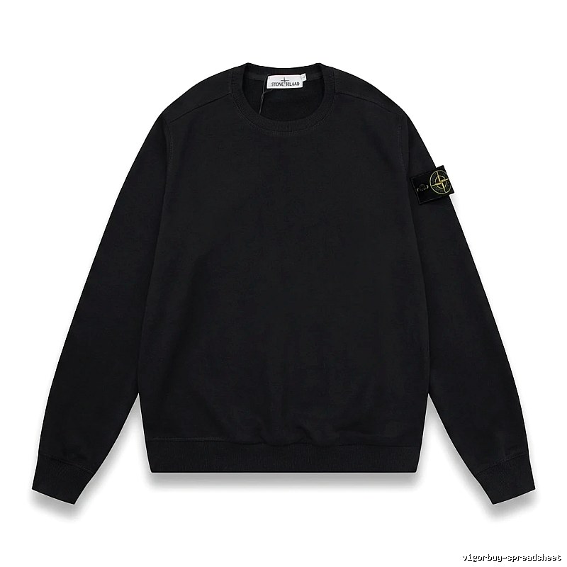 Stone Island basic black sweatshirt