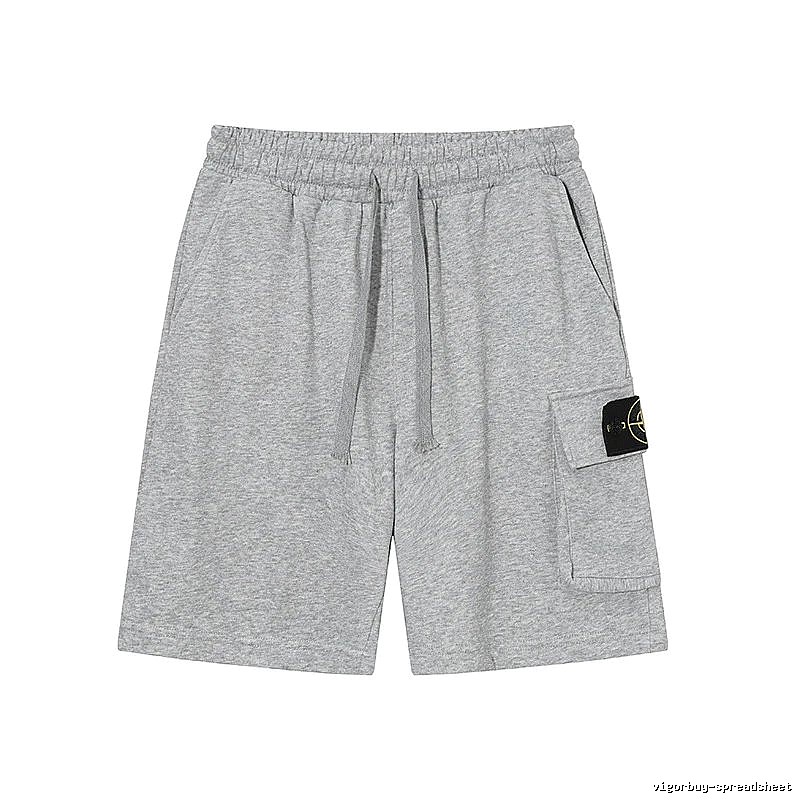 Stone Island Casual Workwear Style Gray Sweat Shorts