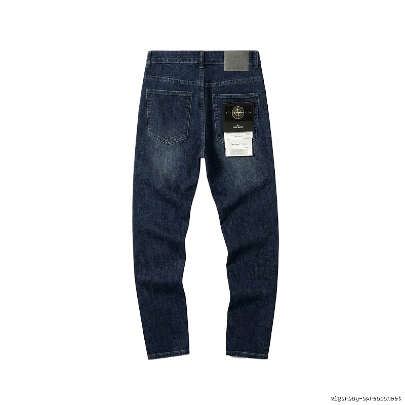 Stone Island classic denim long trousers